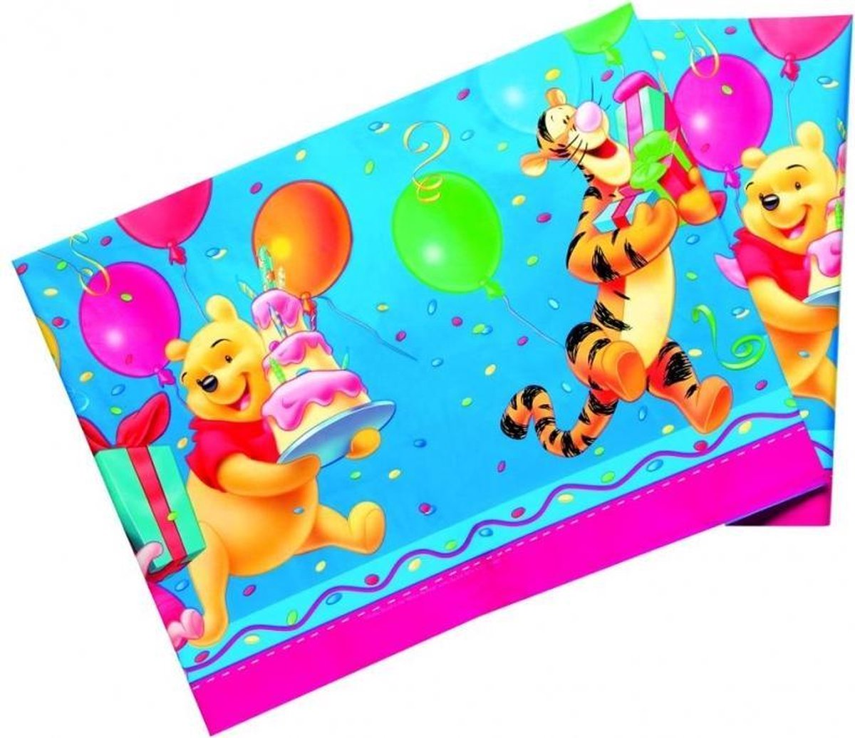 plastic tafelkleed - winnie the pooh - 120 x 180 cm