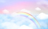 Fotobehang Regenboog In De Lucht - Vliesbehang - 312 x 219 cm