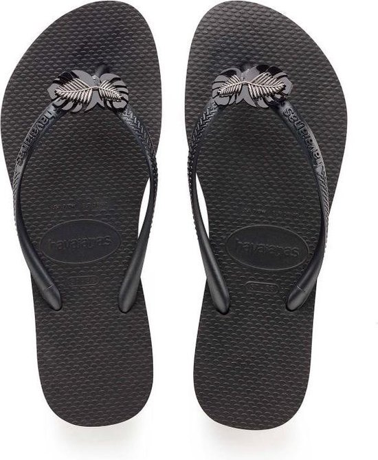 HAVAIANAS SLIM METAL PIN Black bol