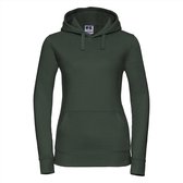 Russell - Authentic Hoodie Dames - Donkergroen - XS