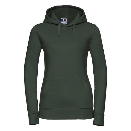 Russell - Authentic Hoodie Dames - Donkergroen - XS