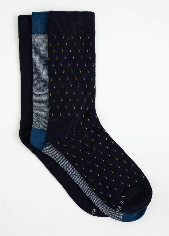 WE Fashion Heren sokken met dessin - 3-pack