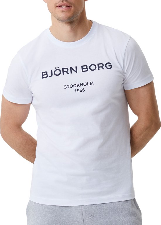 Björn Borg logo T-shirt - wit - Maat: XXL