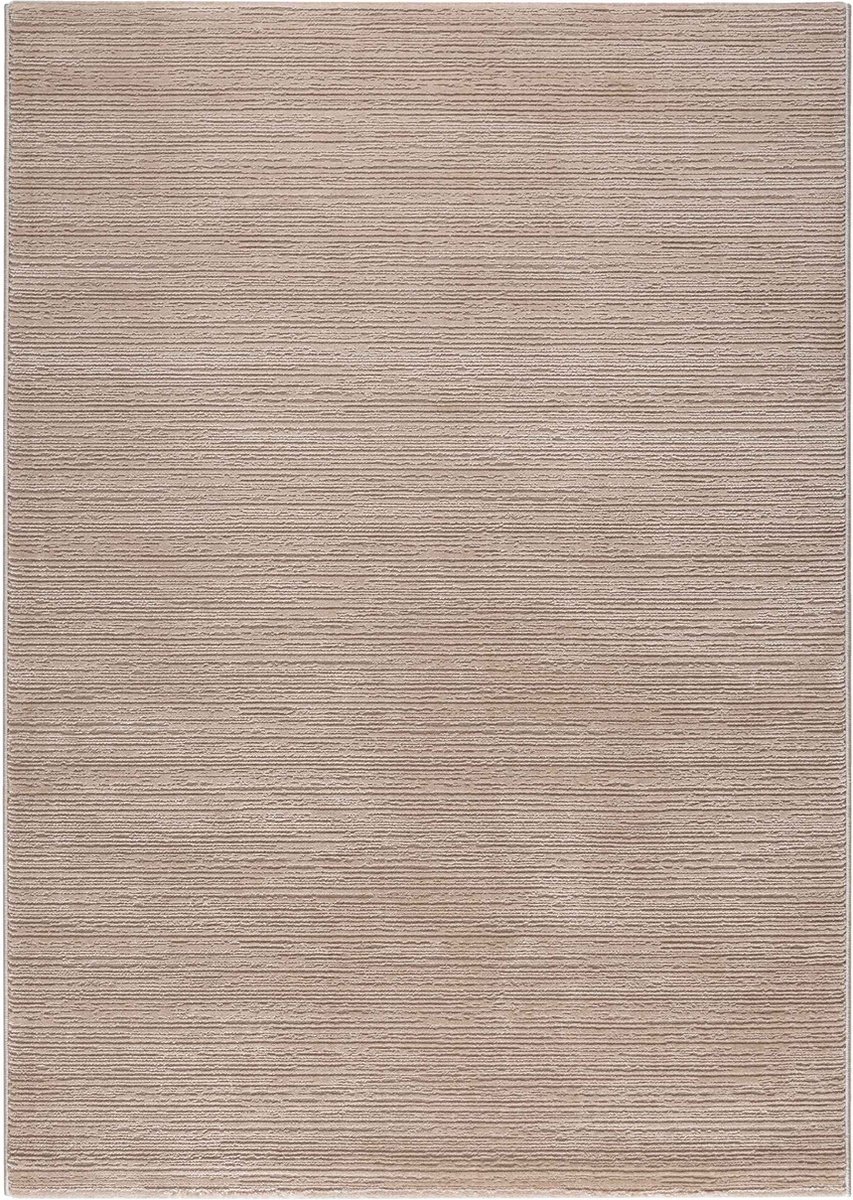 ELEGANZA VLOERKLEED GESTREEPT MODERN LAAGPOLIG - BEIGE