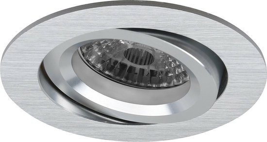 Platte inbouwspot Fisk -Rond Chrome -Extra Warm Wit -Dimbaar -3.7W -RTM Lighting LED