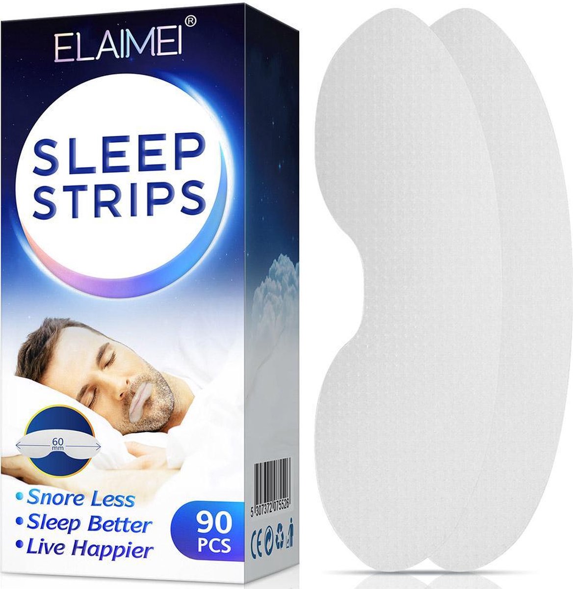 Anti-Snurk Mond Tape 90 stuks – Mondtape – Mouth Sleep Tape – Myotape –  Anti Snurk –