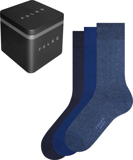 Foto: Falke happy box 3 pack katoen multipack sokken heren veelkleurig maat 43 46