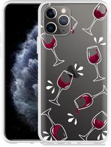 Geschikt voor Apple iPhone 11 Pro Hoesje Wine not? - Designed by Cazy