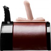 XR Brands - LoveBotz - Saddle Deluxe Riding Sex Machine with Dual Attachments - Blac