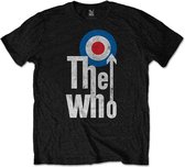 The Who Heren Tshirt -S- Elevated Target Zwart