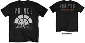 Prince - For You Triple Heren T-shirt - L - Zwart