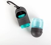Poepzakhouder met Anti-bacteriële Handgel - Met Biologisch Afbreekbare bijgevoegde poepzakjes - HandiPod Clean Dispenser - Clean Mini