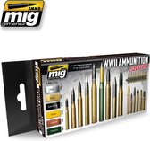 AMMO MIG 7124 WWII Ammunition Colors - Acryl set Verf set