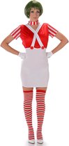 REDSUN - KARNIVAL COSTUMES - Rood chocolatiere kostuum voor dames - XS