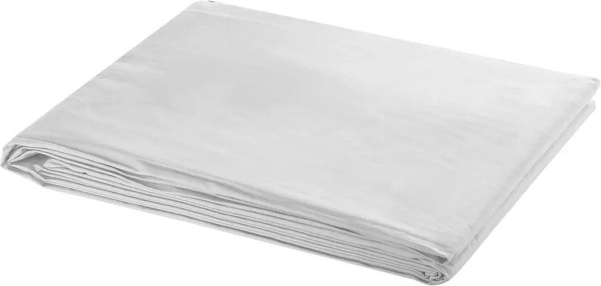 vidaXL - Achtergrond - zonder - standaard - 500x300 - cm - katoen - wit