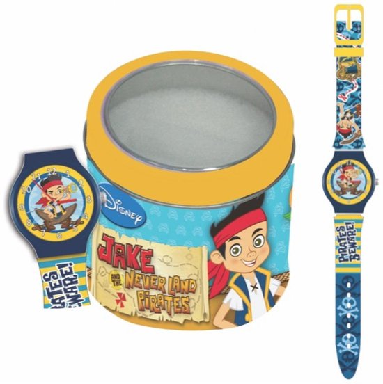 Disney Horloge Captain Jake Jongens 25 Cm Rubber Blauw/geel