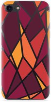 Cazy Hoesje geschikt voor iPhone 7 - Colorful Triangles