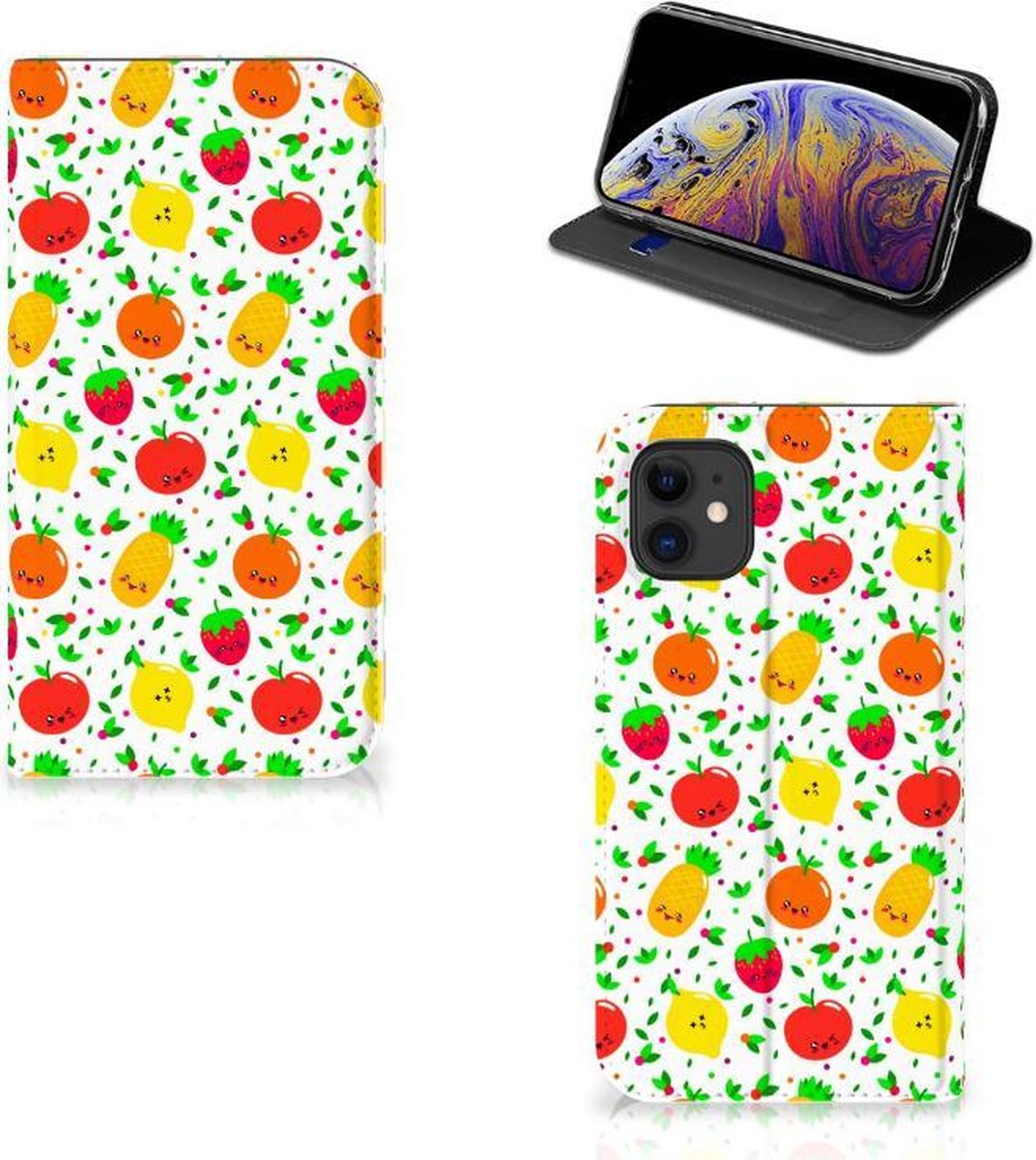 Apple iPhone 11 Flip Style Cover Fruits
