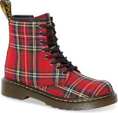 Dr. Martens 1460 Tartan J Red Stewart Meisjes Laars - Rood - Maat 29