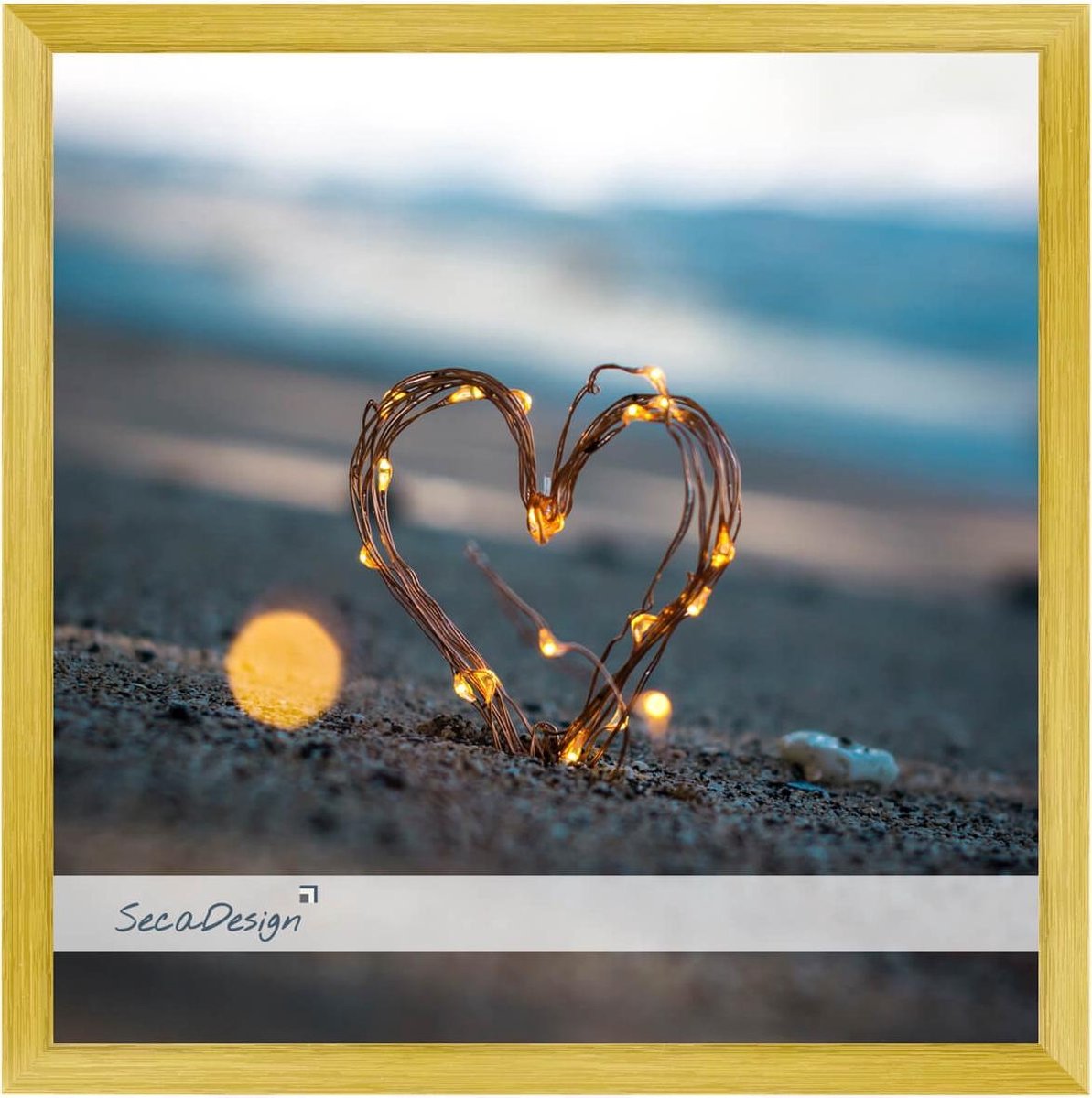 SecaDesign Luca - Fotolijst 20x20 cm fotomaat - Goud