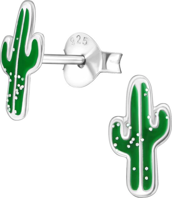 Little Bijoux oorknopje-cactus groen