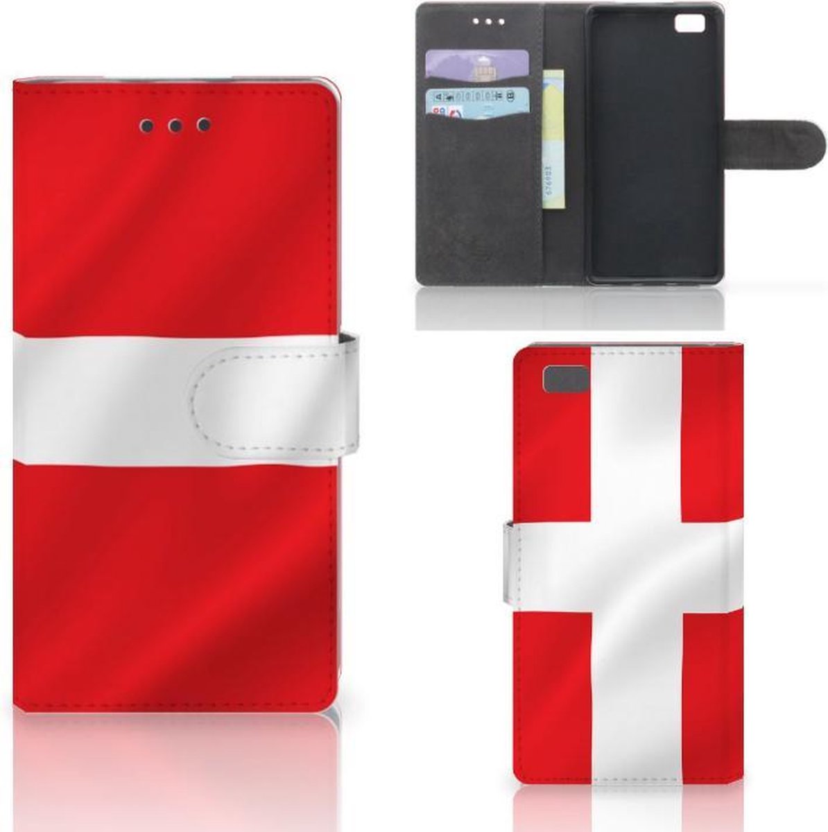 Book Case voor Huawei Ascend P8 Lite Bookstyle Case Denemarken