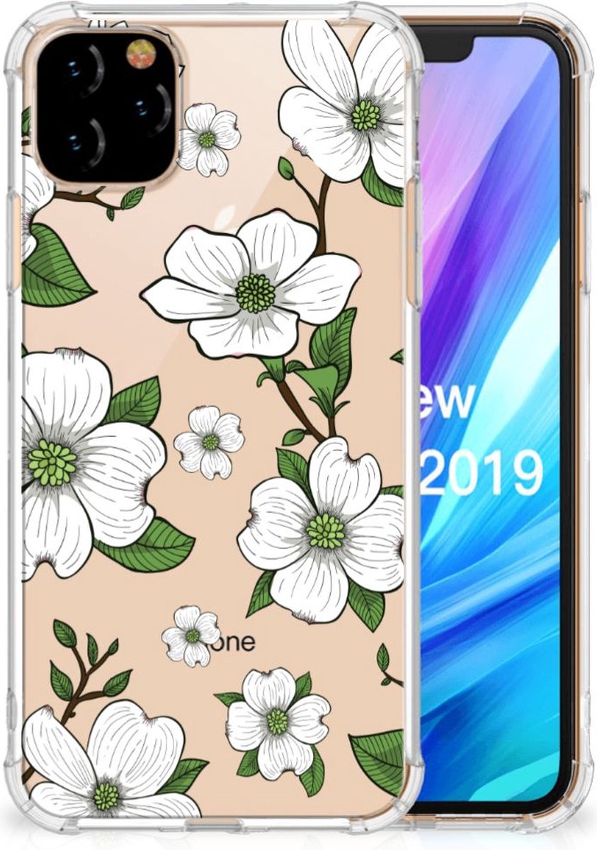 Back Cover voor Apple iPhone 11 Pro Max Case Dogwood Flowers