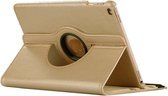 Shop4 - iPad 9.7 (2017/2018) Hoes - Rotatie Cover Lychee Goud
