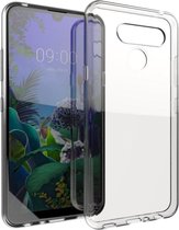 Shop4 - LG Q60 Hoesje - Zachte Back Case Transparant