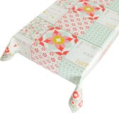 Tafelzeil When You Smile Rood -  140 x 450 cm - Rood tafellaken - Tafelkleed plastic - Voor buiten en binnen - Verschillende maten - Geleverd in een koker