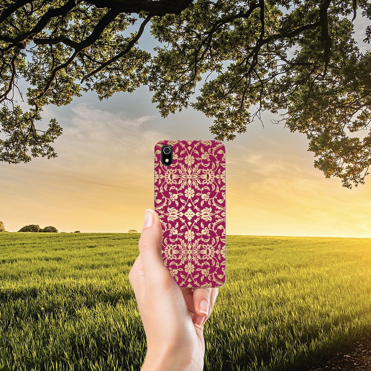 Siliconen Hoesje Xiaomi Redmi 7A Barok Pink