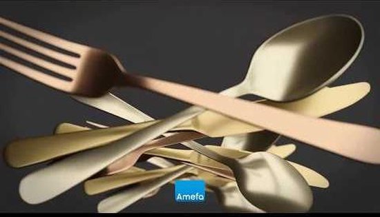 Amefa Austin - 24 delige bestekset - 6 persoons - Mat Goud - Amefa