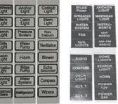 chakelpaneel labels/stickers (22x11mm) wit (GS41465)