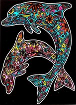 Springende dolfijnen Colorvelvet