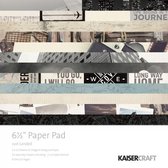 Scrapbook papier - Kaisercraft paper pad just landed 16,5x16,5cm - 1 stuk