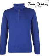 Pierre Cardin - Heren Sweater met rits - Blauw