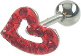 Ferido Hartje Rood Helix / Tragus Piercing