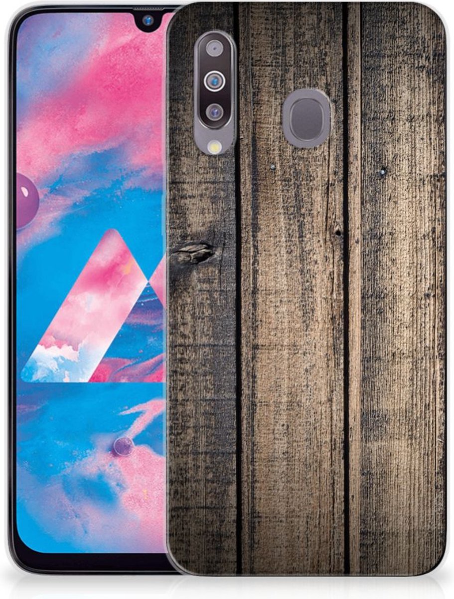 Samsung Galaxy M30 Bumper Hoesje Steigerhout