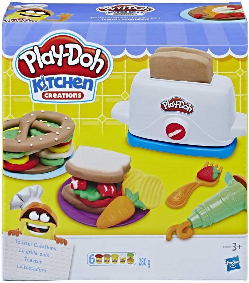 | Play Doh Toaster Klei Speelset Play Doh Kitchen Creations burger barbecue