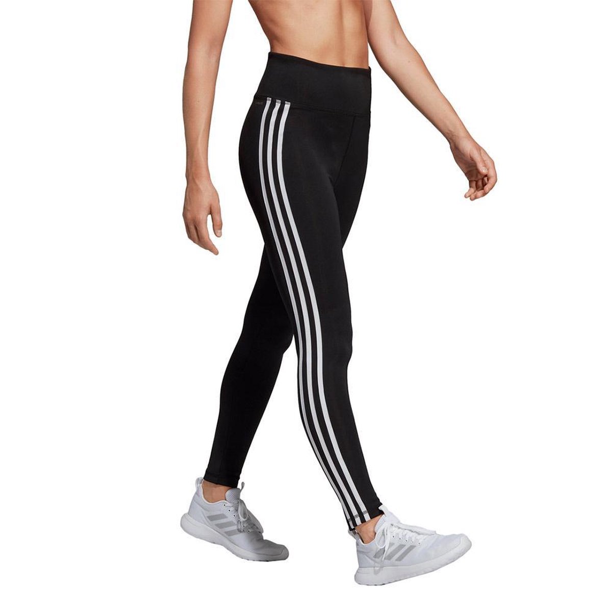 | adidas D2M 3 Stripes tight dames zwartwit | adidas D2M 3 Stripes tight dames zwartwit