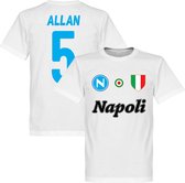 Napoli Allan 5 Team T-Shirt - Wit - S