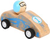 Blauwe Pull-Back Raceauto