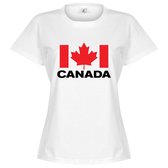 Canada Team Dames T-Shirt - Wit - XXL