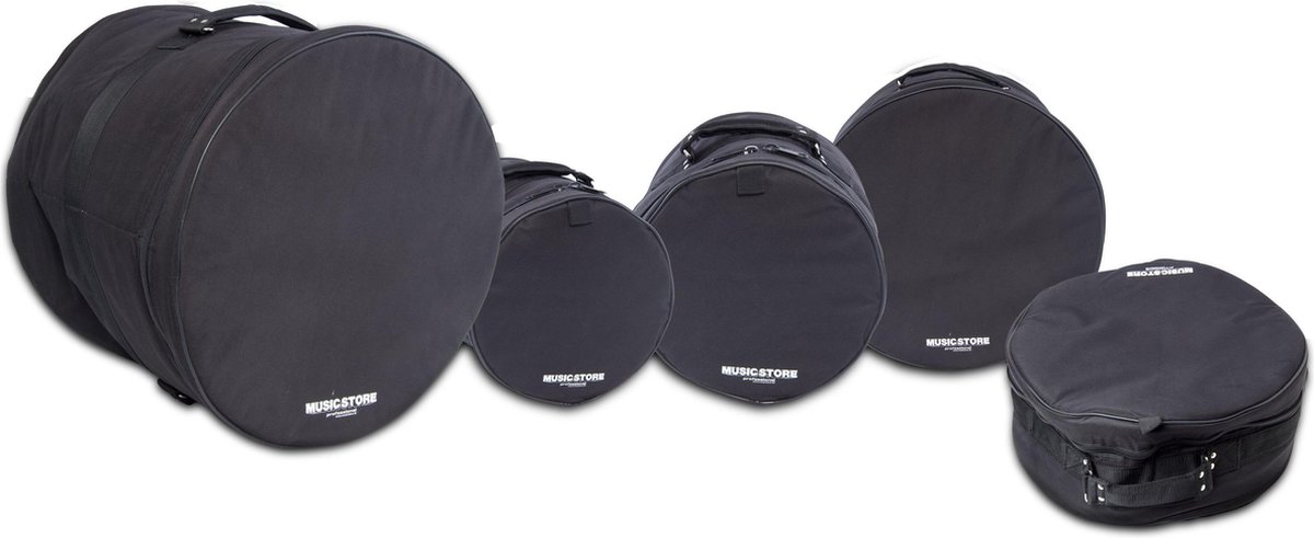 MUSIC STORE BagSet Pro II Stage DBS-10R, 22",10",12",16" + 14"x6,5" - Drum tas set