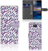 Telefoon Hoesje Sony Xperia 10 Feathers Color