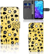 Huawei Y5 (2019) Telefoonhoesje met Naam Punk Yellow