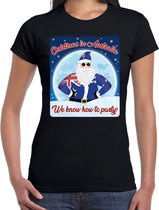 Fout Australie Kerst t-shirt / shirt - Christmas in Australia we know how to party - zwart voor dames - kerstkleding / kerst outfit S