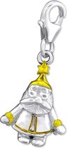 Kerstman goudkleurig bedel  | Charms | Zilverana | Sterling 925 Silver (Echt zilver) | Clip-On / Karabijnsluiting | Past OA op SilberDream, Zinzi, Thomas Sabo en Ti Sento