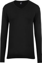 Alan Red Oslo Long Sleeve Heren T-shirt Zwart V-Hals Body Fit 2-Pack