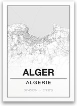 Poster/plattegrond ALGER - A4